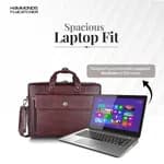 Hammonds Flycatcher Genuine Leather Laptop Bag For Men | Brown Solid Genuine Leather Messenger Bag For Men