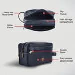 Hammonds Flycatcher Genuine Leather Toiletry Bag
