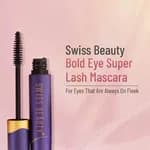 Mascara | Water Resistant Mascara by Swiss Beauty | Intense Colour Payoff | Long-Lasting | Black, 7.5Ml