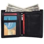 Hammonds Flycatcher RFID Protected Black Leather Wallet For Men (HF 514 BLK)