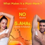 Chemist at Play UnderArm Roll-On with 5% AHA| Lactic & Mandelic Acid|Prevents Odour, Brightens Skin & Exfoliates Underarm | For Sensitive Skin | Peach Fragrance | Alcohol & Aluminium Free | 1.35 fl oz