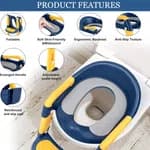 Premium 3-in-1 Baby Potty Training Chair – Adjustable Ladder & Soft Cushion Seat [ 2-5 YEARS ]