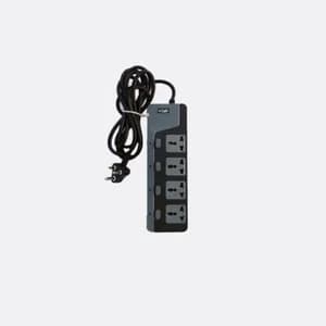 xLab 4 Universal Sockets - 1.5 Meters, Pure Copper Power Extension Cord with 4 Individual Switches (XEC-440N15)