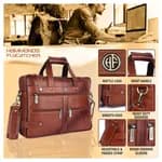 Hammonds Flycatcher Genuine Leather Tan Bag For Men - Men's Leather Laptop Bags | Laptop Bags | Hand Bags |