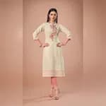 FuLoo's Rosy Designer Handloom South Cotton Kurti Only #111