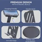 Metal Aluminum Alloy Rotary Phone Holder Folding Desktop Portable Tablet Bracket