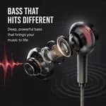 Elephu BassX 2020 earphones| Type C| Boosted Bass| Volume Slider with Button| MIC| Hi-Res Audio| Universal Compatible| silicon tip