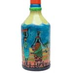 Hand Print Handmade Craft Bottle For Decoration