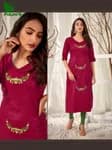 FuLoo's Kanika Designer Kurti Only for women #1267