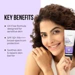 Dr. Sheth's Oats & Ceramide Spf 50+ Pa++++ | Oil-Free Sunscreen For Sensitive Skin 50g