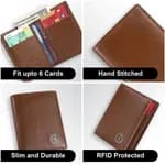 Hammonds Flycatcher RFID Protected Genuine Leather Unisex Card Holder