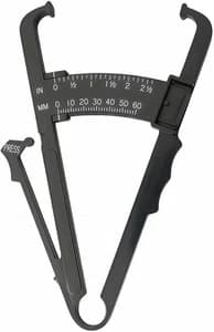 Body Fat Caliper - Handheld BMI Body Fat Measurement Device - Body Fat Analyzer -Skinfold Caliper Measures Body Fat with Chart and Manual