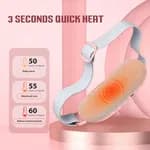 Portable Wireless Menstrual Heating Pad - 4-Speed Vibration & Fast Heating Relief Belt for Period Cramps