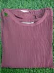 FuLoo's Select Fancy Blended Fabric Tops for Women in Maroon