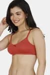Zivame Double Layered Non Wired 3/4th Coverage Sag Lift Bra - Dusty Cedar