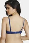 Zivame Summer Love Push Up Wired Medium Coverage T-Shirt Bra-Blue Depth