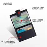 Hammonds Flycatcher Black Unisex Genuine Leather Card Holder