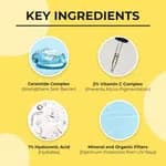 Dr. Sheth's Ceramide & Vitamin C Sunscreen SPF 50+ PA+++ For Women & Men | UVA UVB Sun Protection | 80g