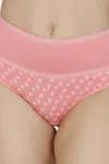 Zivame (Pack of 2) Tummy Tucker Hipster High Rise Anti-Microbial Panty For Women - Wind Pt Cabbage