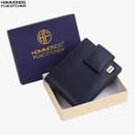 Hammonds Flycatcher Blue Genuine Leather Wallet For Men