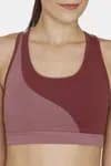 Zelocity Sports Bra With Removable Padding For Women - Dusky Orchid