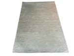 Hand Knotted/Handmade Nepali Woolen Carpet/Silver Color/60 Knots/ 4.10 Ft x 5.94 Ft