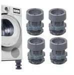 4 Pcs Height Adjustable Anti Vibration Pads (Min-4 inch-6.5 inch Max) - Dryer Shock & Noise Cancelling Pads, for Washing Machine, Refrigerators/Fridge, Furniture Base, Dishwashers Stand