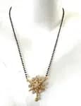 Gold Plated fine stone star design Mangalsutra