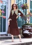 FuLoo's Express Dress Heavy Georgette With Emboridery #1194