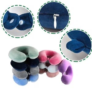 U-Shaped Memory Foam Travel Pillow | Soft Ergonomic Neck Support Cushion for Airplane, Car & Office