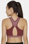 Zelocity Sports Bra With Removable Padding For Women - Dusky Orchid