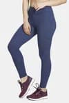 Zelocity Mid Rise Nouveau Stretch Legging For Women - Blue Pt Melange