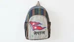 Handmade Sustainable Hemp & Cotton Mix Backpack for Unisex