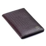 Hammonds Flycatcher Croco Brown Passport Holder