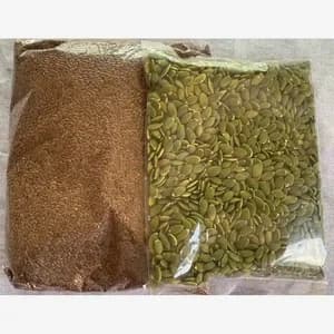 Combo Flax Seed- 1Kg Pumpkin Seed 1Kg Packet