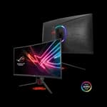 ASUS ROG Strix XG32VQR Curved Gaming Monitor ?ROG Strix XG32VQR Curved HDR Gaming Monitor ?31.5 inch WQHD (2560x1440), 144Hz, FreeSync?2 HDR, DisplayHDR?400, DCI-P3 94%, Shadow Boost