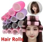 18 Pcs Multicolor Magic Hair Rollers For Women - Self Holding Hair Curling Rollers Kit With 10 Free Hair Clips