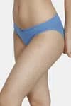 Zivame (Pack of 3) Bikini Low Rise Anti-Microbial Panty For Women - Blue Pacific Grey