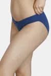Zivame (Pack of 3) Bikini Low Rise Anti-Microbial Panty For Women - Purple Blue Navy