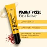 Dr. Sheth's Kesar & Kojic Acid Lip Balm|Reduces Lip Pigmentation|SPF 50+ PA+++|24H Moisturization|Non Sticky|Lightweight|For Dark,Dry,Flaky Lips|Natural Oils & Butters|All Genders|10g