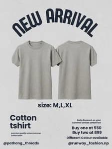 Unisex Cotton Tshirt