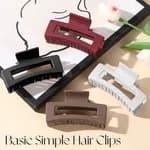 Silicone Flexible Hair Claw Clips, Nonslip Large Bendable Claw Clip | Soft Hair Grip Hairclips for Thin and Thick