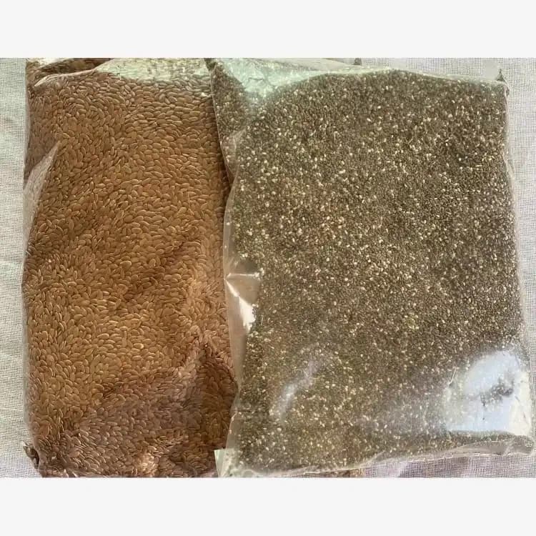 Combo Chia Seed- 500Gm Flax Seed 500 Gm Packet
