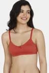 Zivame Double Layered Non Wired 3/4th Coverage Sag Lift Bra - Dusty Cedar