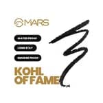 MARS Kohl of Fame Up to 12 Hours Stay Retractable Kajal | Smudgeproof and Waterproof | Long Lasting (0.35g) (Black)