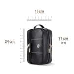 Hammonds Flycatcher Genuine Leather Shaving Bag for Men - Leather Toiletry Bag