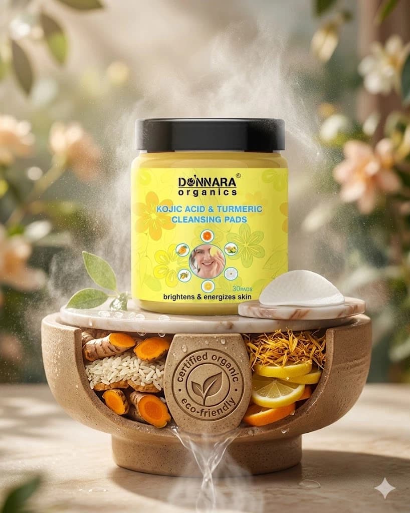 Kojic Acid & Turmeric Cleansing Pads Brightens & Improve Skin Textures (All Skin Types) 30 Pads