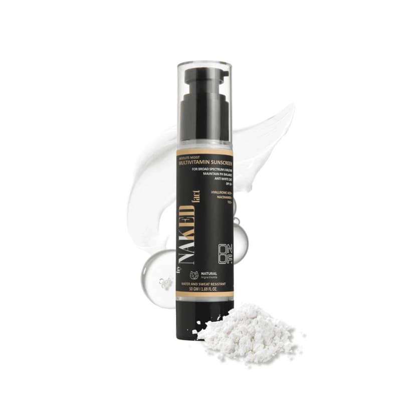 Multivitamin Spf 50 Sunscreen In-Vivo Tested | Water-Light,UVA/UVB & Blue Light Protection|For Even Toned & Glowing Skin - 50gm