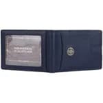Hammonds Flycatcher Genuine Leather Minimilistic & Slim Blue Money Clip Wallet for Men