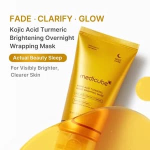 ​Medicube Kojic Acid Turmeric Night Wrapping Mask (75ml) – Brightening Overnight Face Mask for Dullness, Dark Spots & Glowing Skin